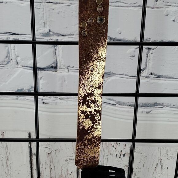 Fancy Gold Belt with Glitter Gems Size S/M - Picture 5 of 6